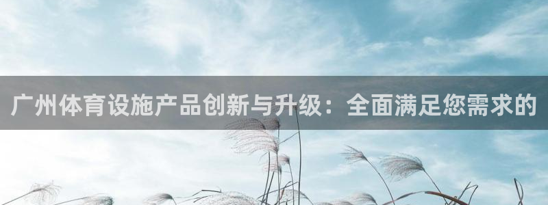 意昂5(KGAME)娱乐平台：广州体育设施产品创新与